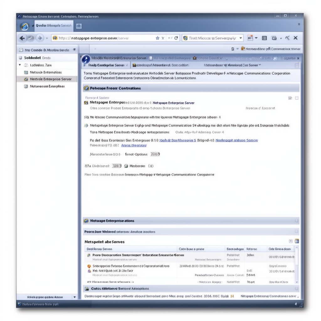 AI-generated illustration of Netscape Enterprise Server