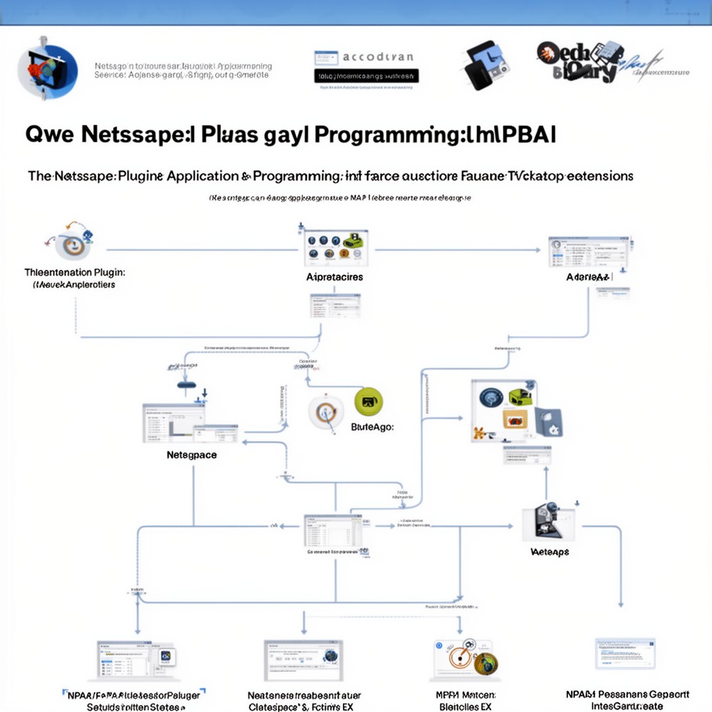 AI-generated illustration of Netscape Plugin Application Programming Interface (NPAPI)