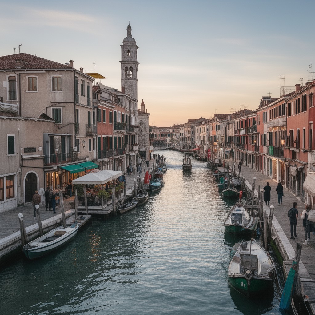 AI-generated illustration of Chioggia, Veneto, Italy