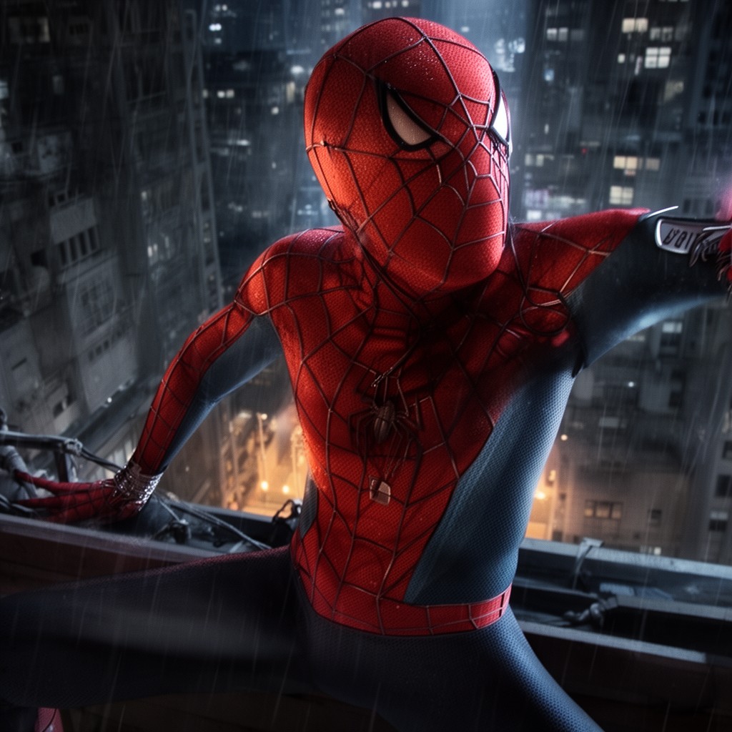 AI-generated illustration of Spider-Man (2002 film) score