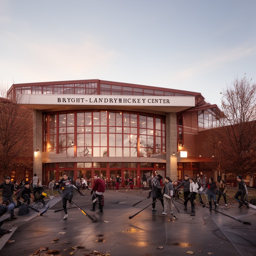 AI-generated illustration of Bright-Landry Hockey Center