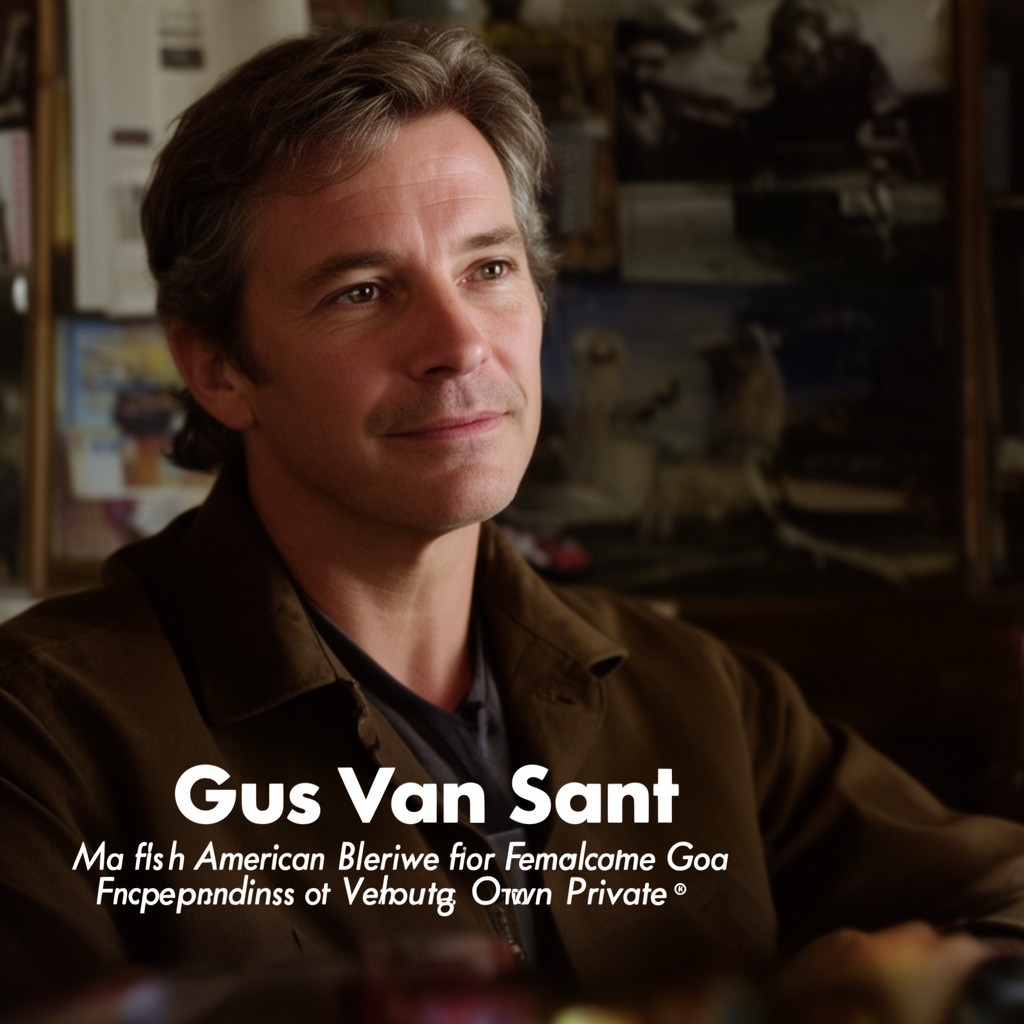 AI-generated illustration of Gus Van Sant