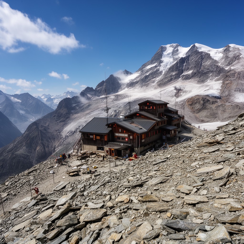 AI-generated illustration of Goûter Hut