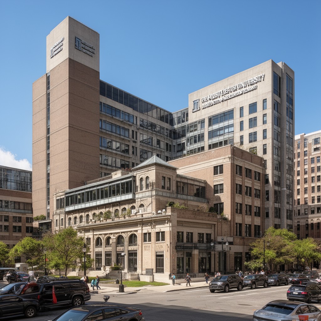 AI-generated illustration of Hospital of the University of Pennsylvania