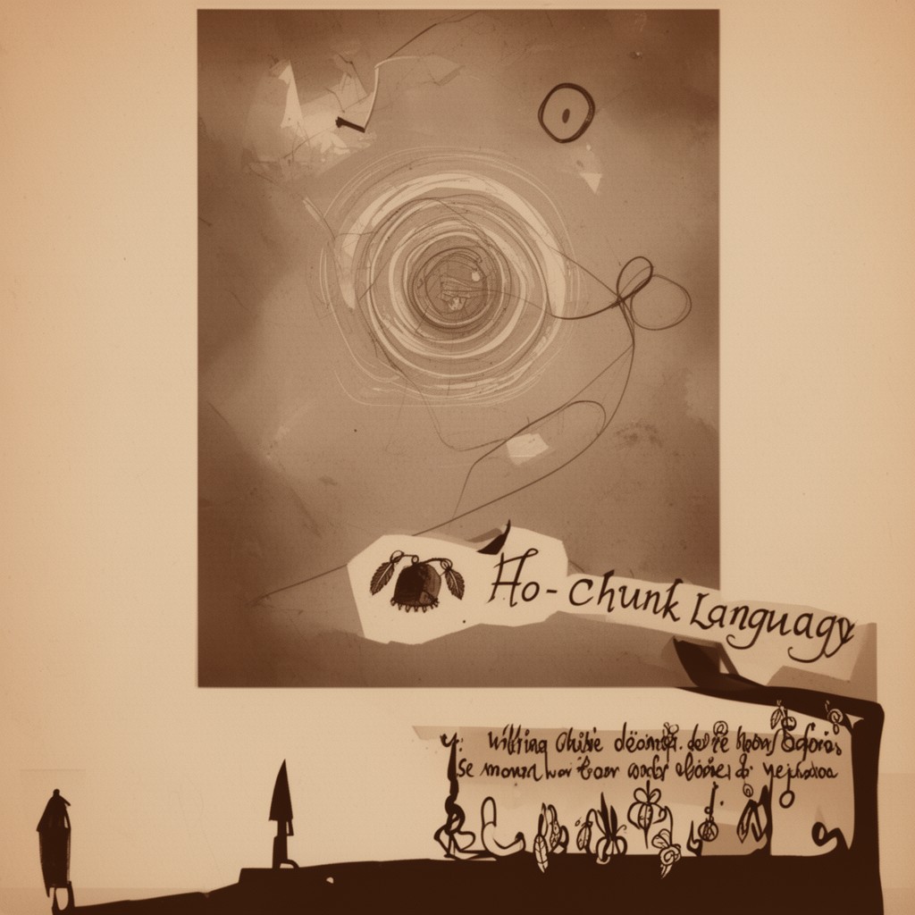 AI-generated illustration of Ho-Chunk language
