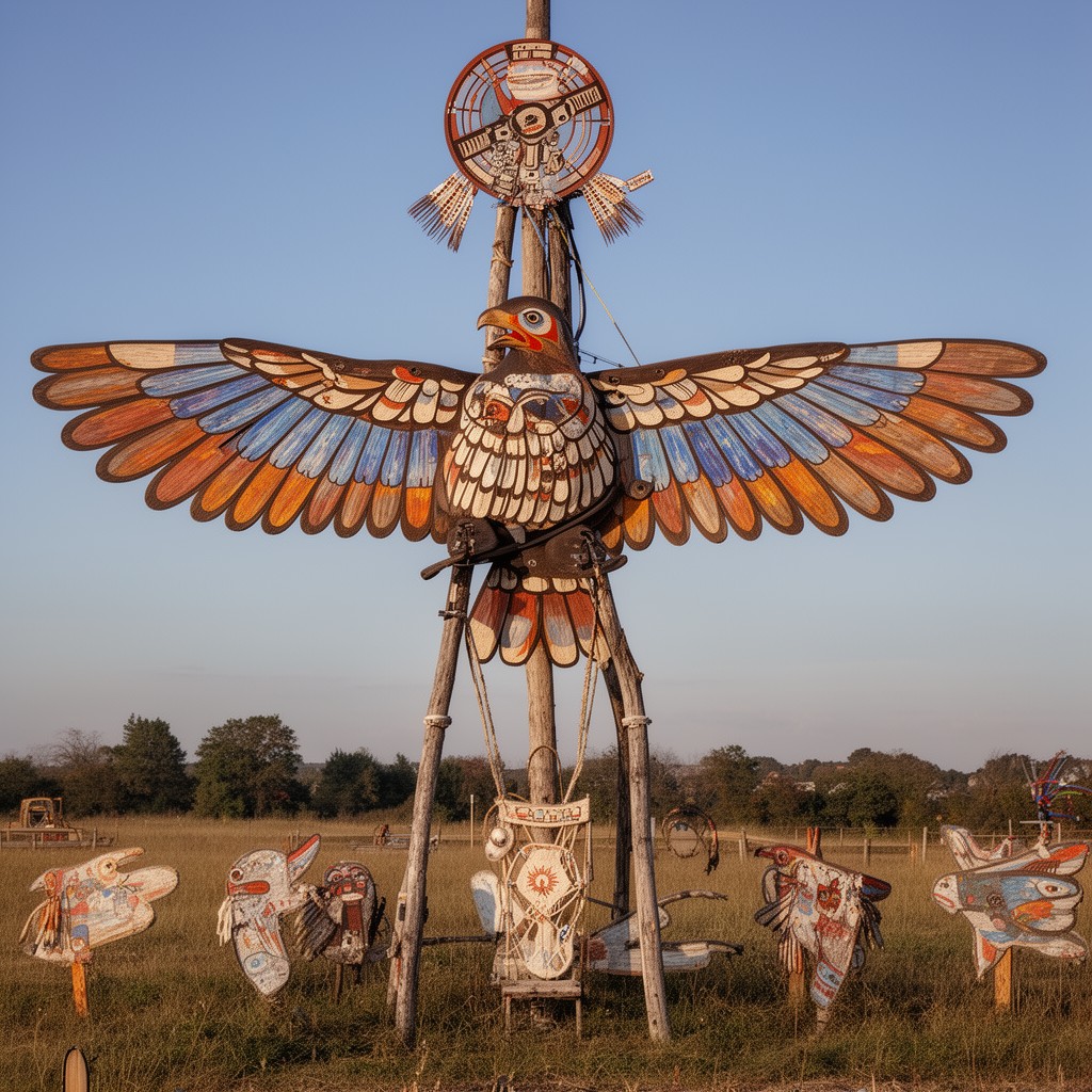 AI-generated illustration of Thunderbird clan