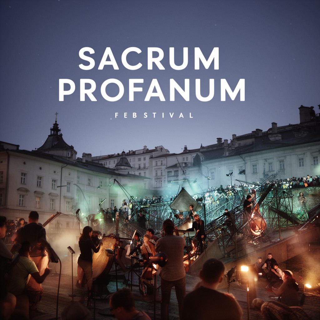 AI-generated illustration of Sacrum Profanum Festival
