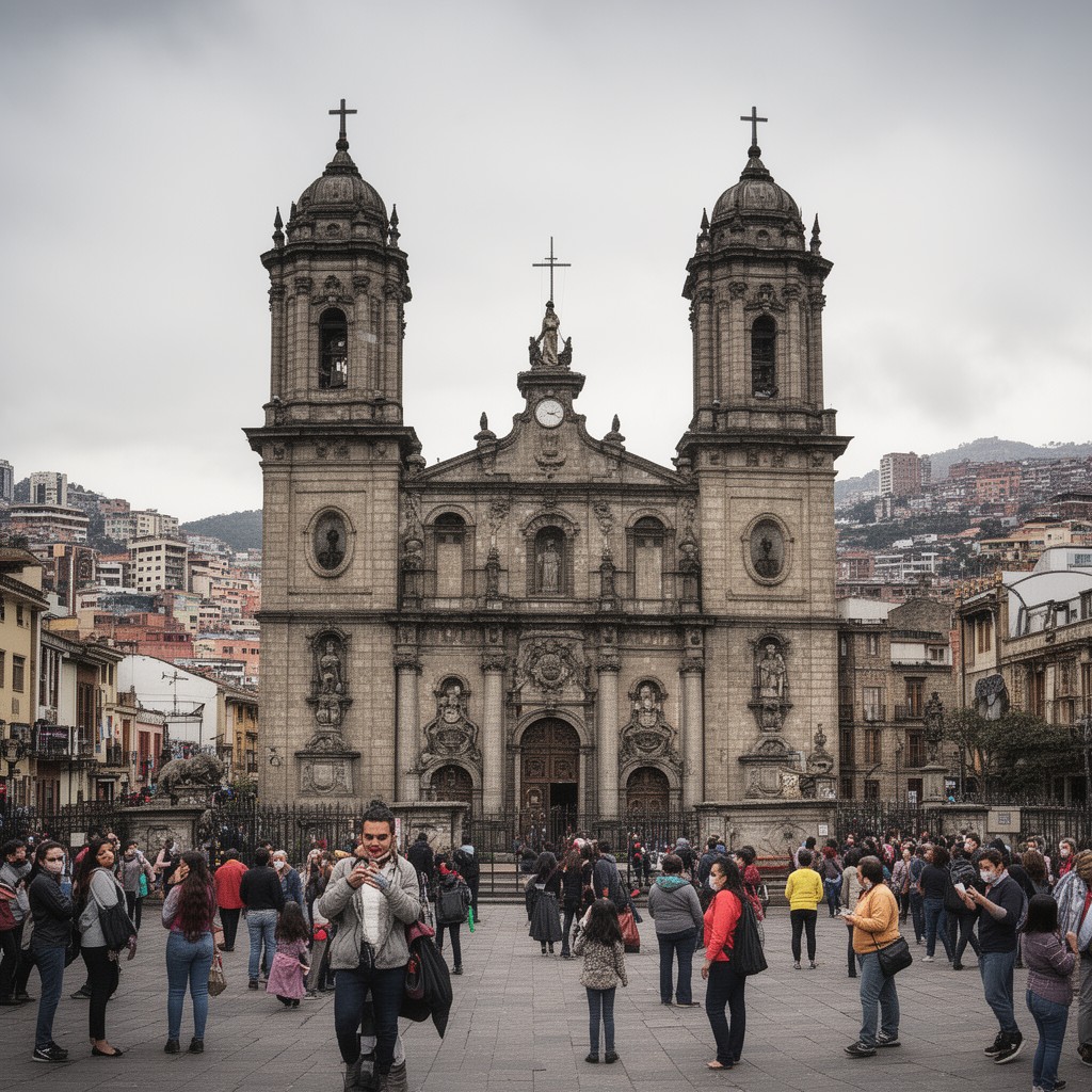 AI-generated illustration of Archdiocese of Bogotá