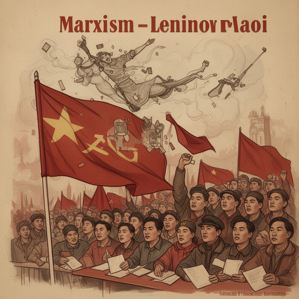 AI-generated illustration of Marxism–Leninism–Maoism