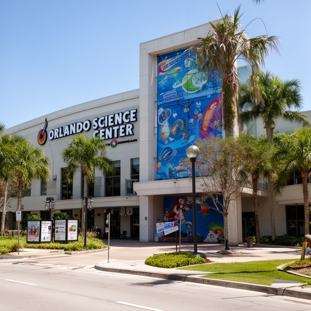 AI-generated illustration of Orlando Science Center