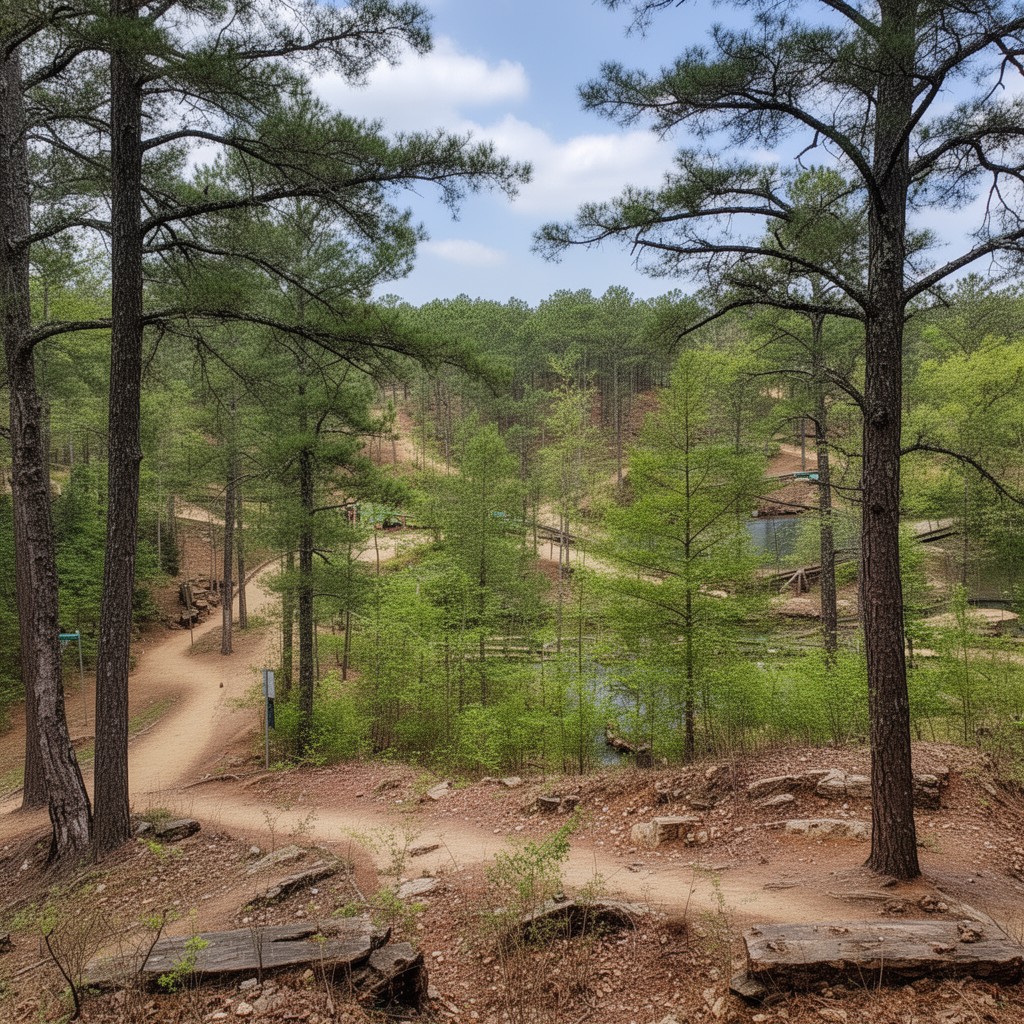 AI-generated illustration of Oak Mountain State Park