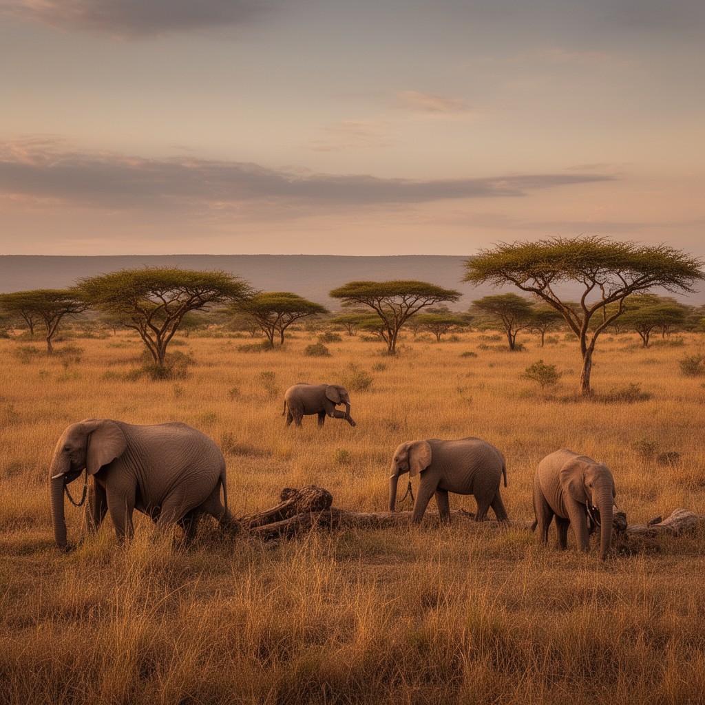 AI-generated illustration of Tsavo National Park