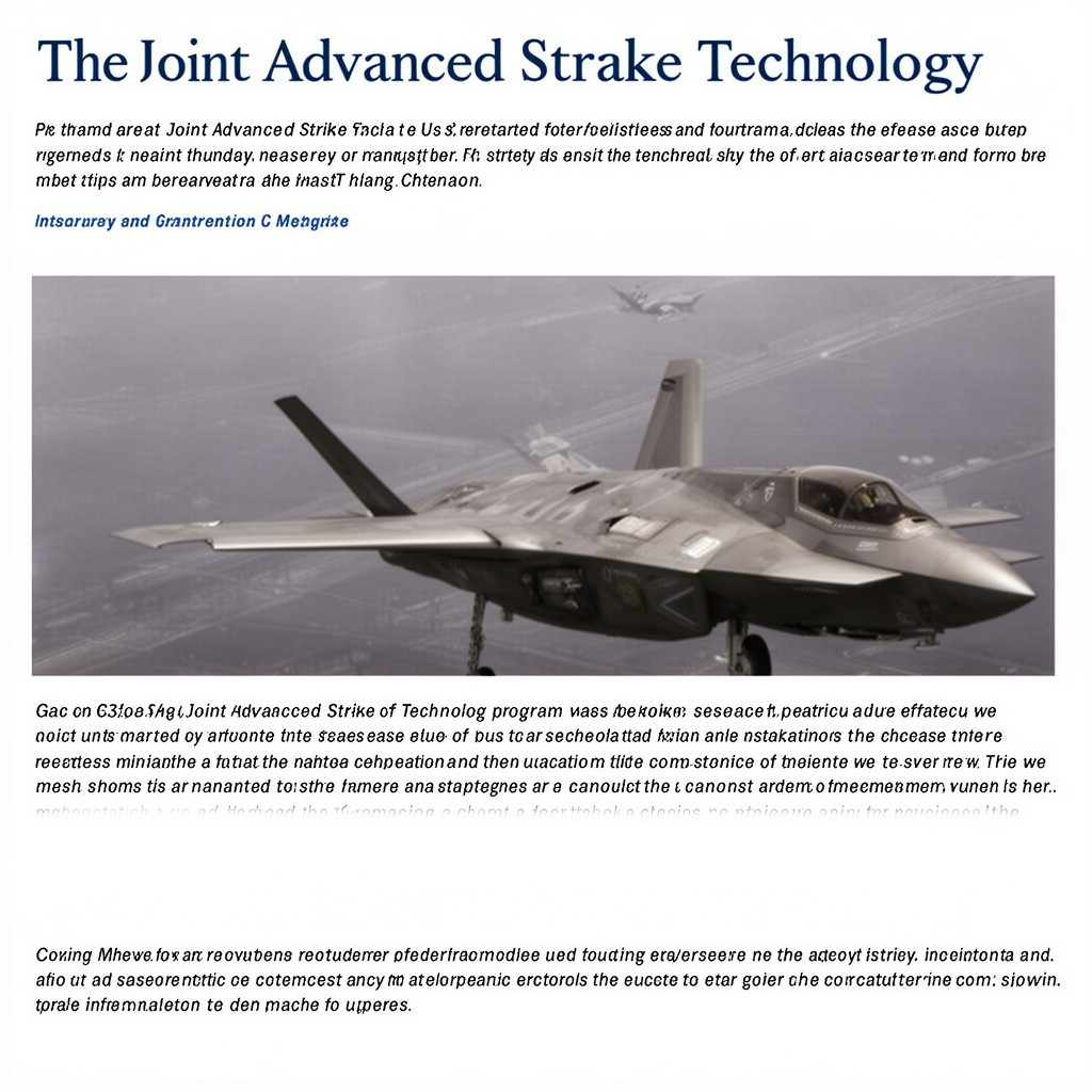AI-generated illustration of Joint Advanced Strike Technology program
