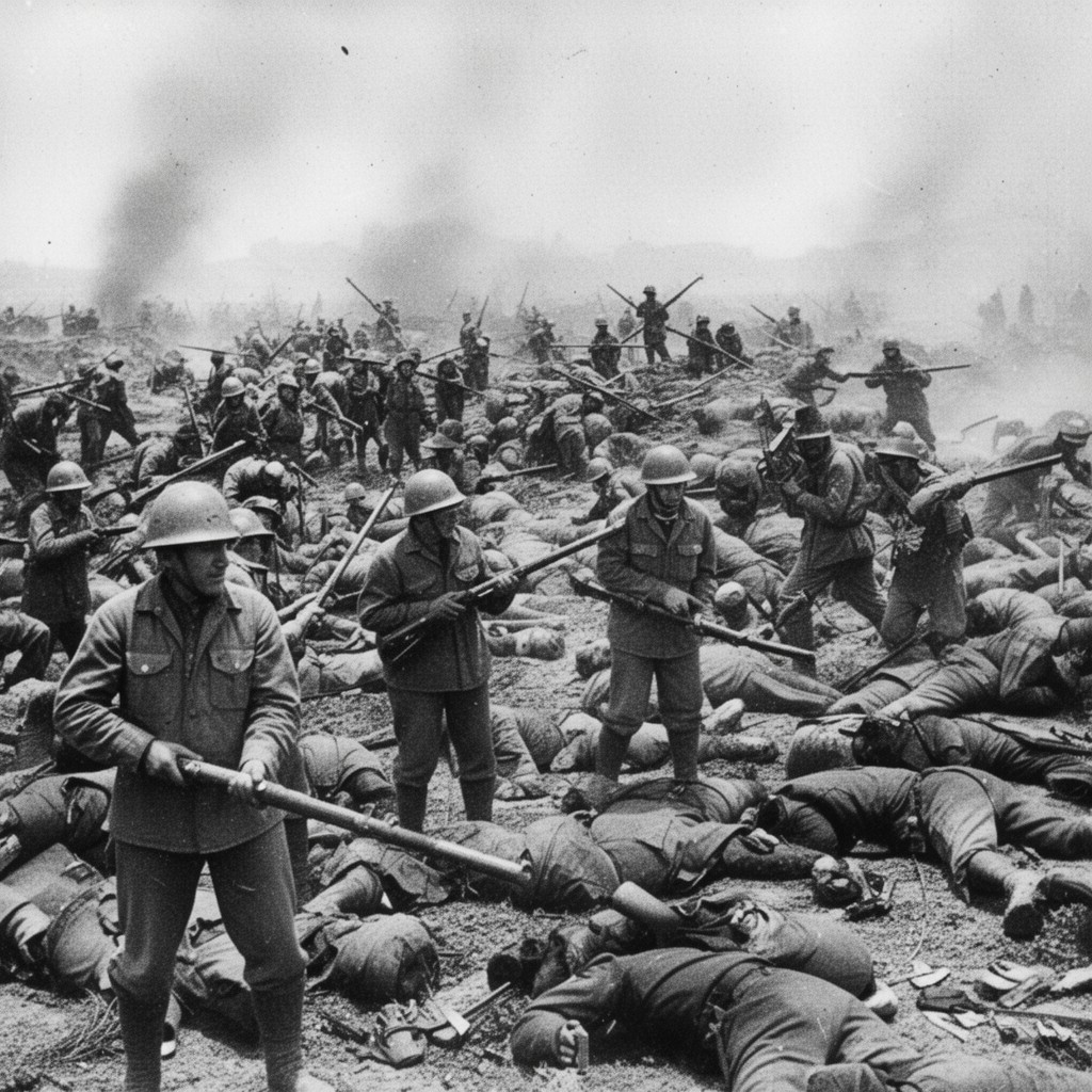 AI-generated illustration of Battle of Brunete