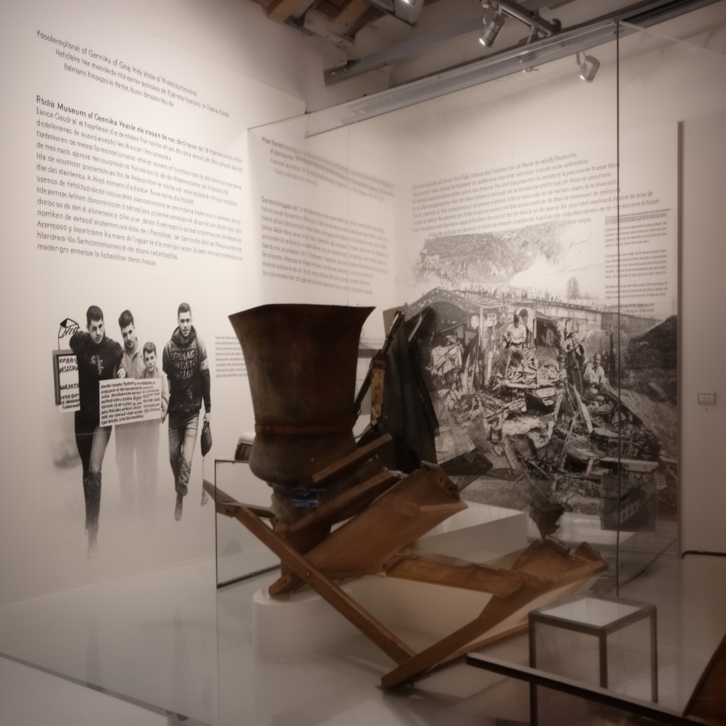 AI-generated illustration of Peace Museum of Gernika