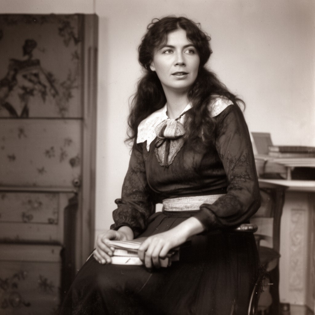 AI-generated illustration of Olga Loyev
