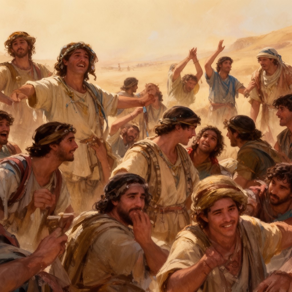 AI-generated illustration of Israelites