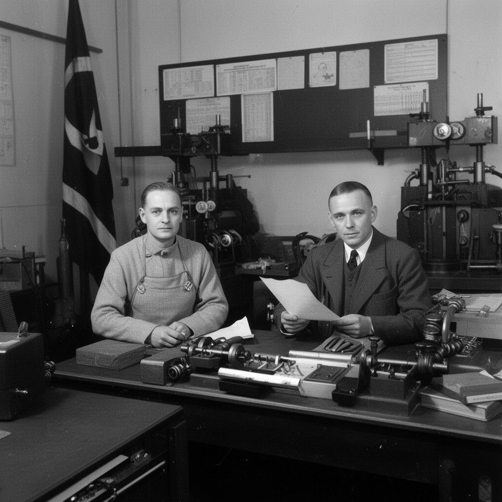 AI-generated illustration of Reich Steel Commissioner