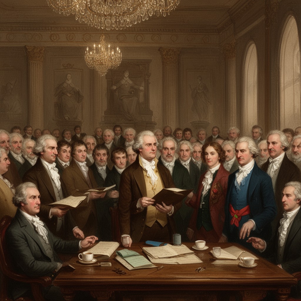 AI-generated illustration of First Continental Congress