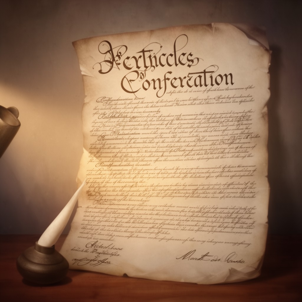 AI-generated illustration of Articles of Confederation