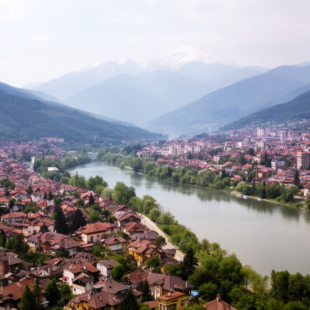 AI-generated illustration of Râmnicu Vâlcea