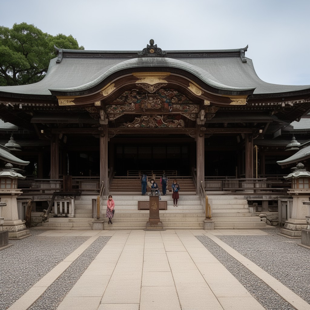 AI-generated illustration of Atsuta Shrine