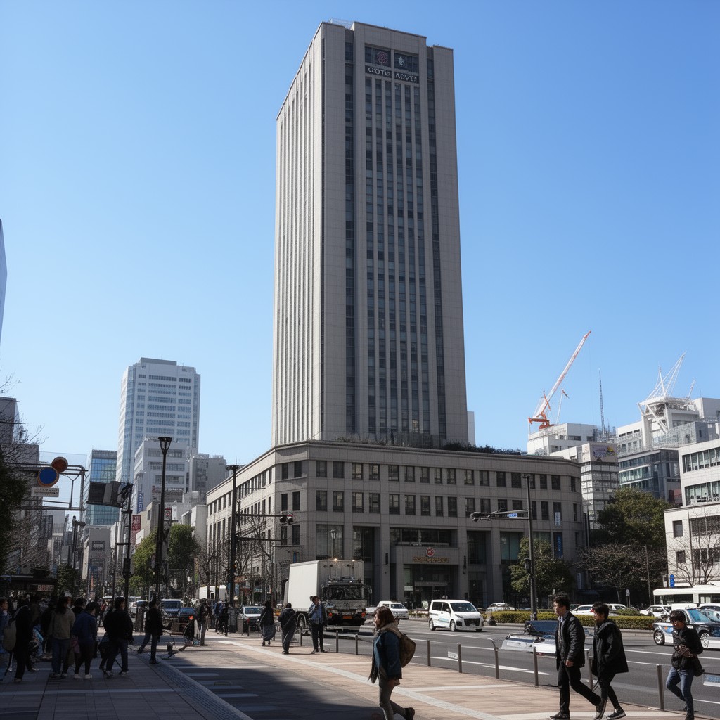 AI-generated illustration of Nagoya City Hall