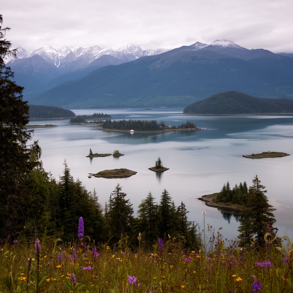AI-generated illustration of Sitka Sound