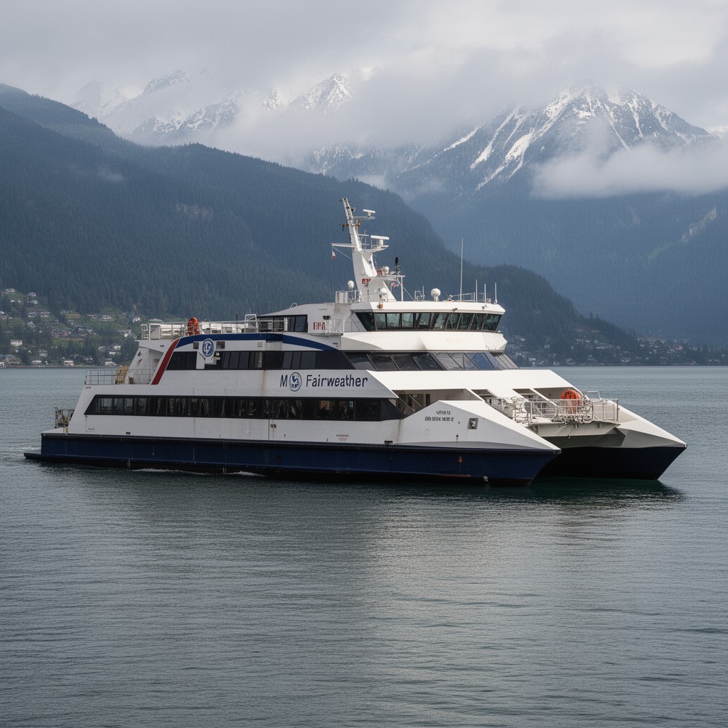 AI-generated illustration of M/V Fairweather