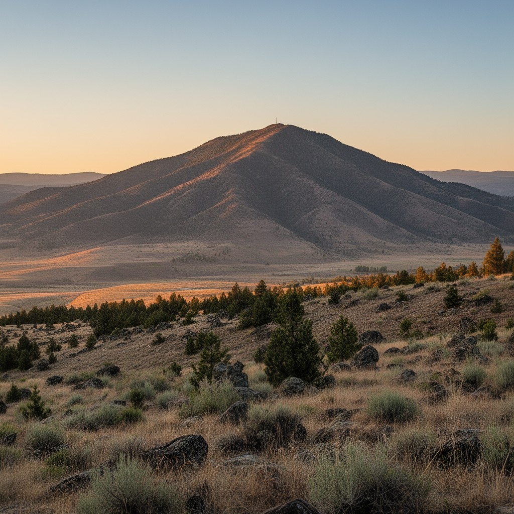 AI-generated illustration of Rattlesnake Mountain