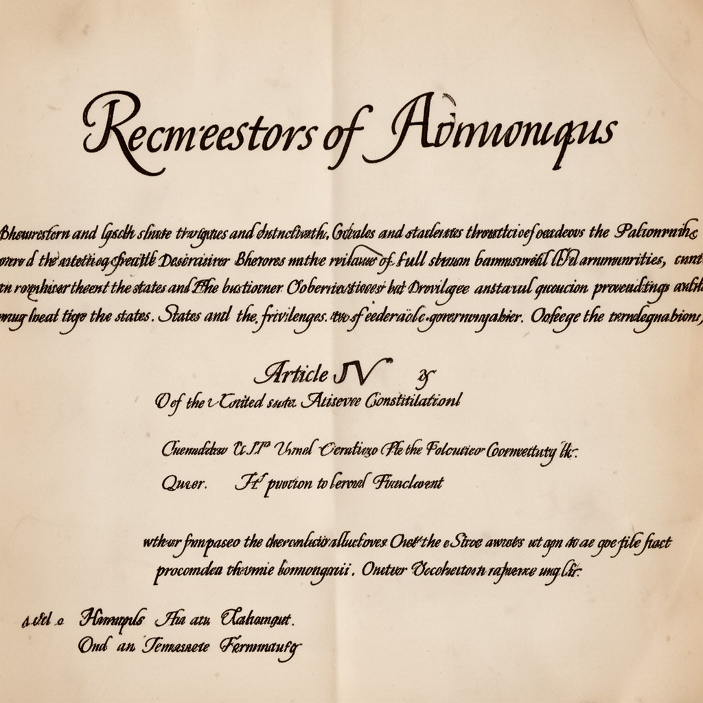 AI-generated illustration of Article IV