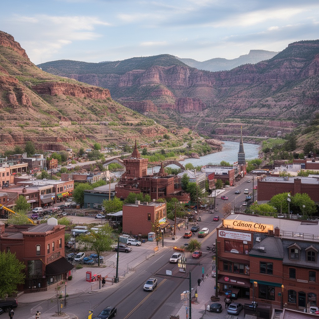 AI-generated illustration of Cañon City