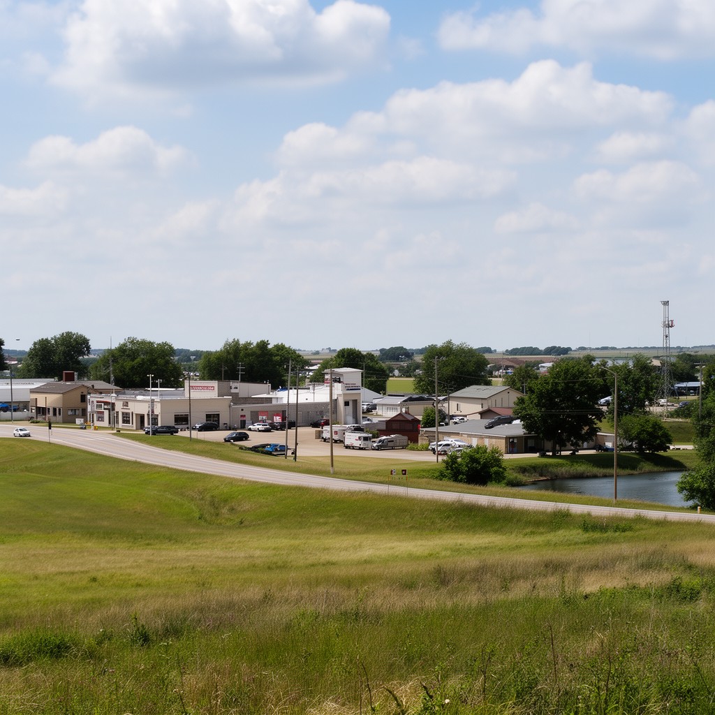 AI-generated illustration of Doon, Iowa