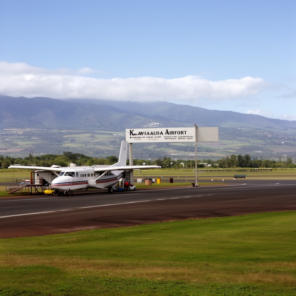 AI-generated illustration of Kapalua Airport