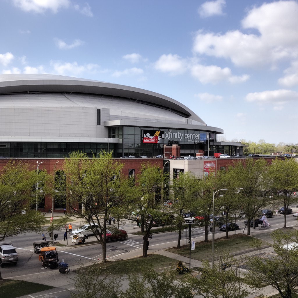 AI-generated illustration of Xfinity Center