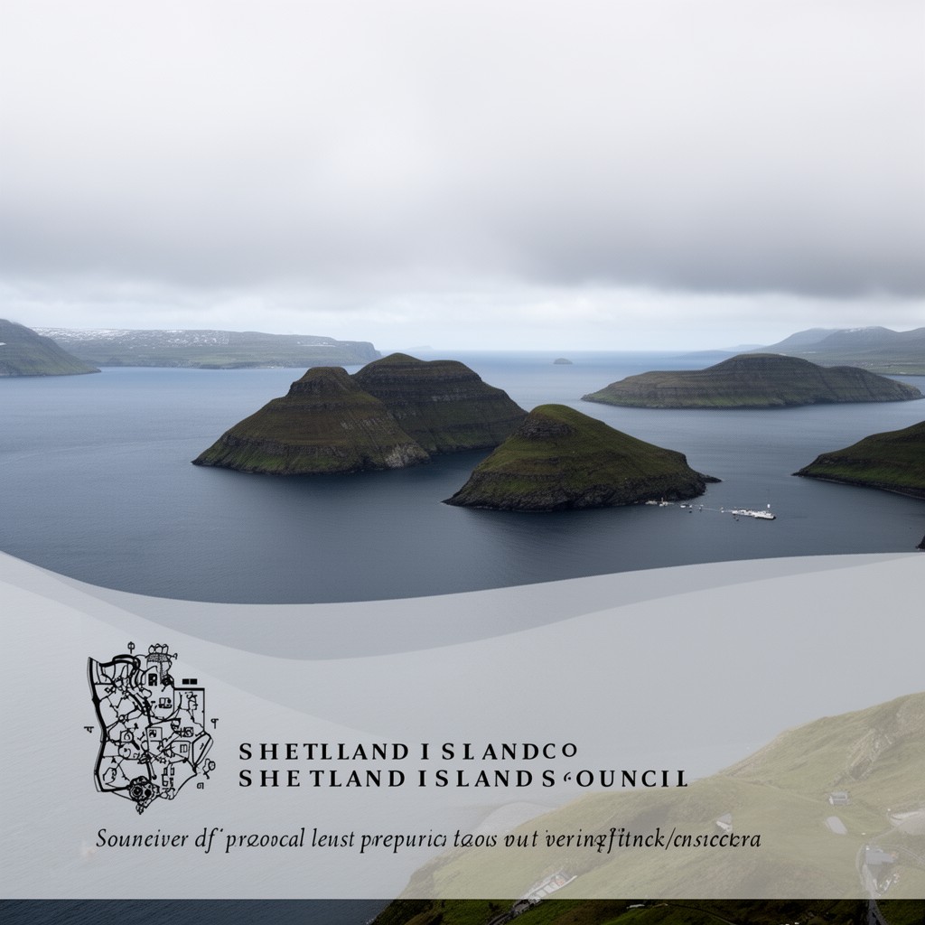 AI-generated illustration of Shetland Islands Council