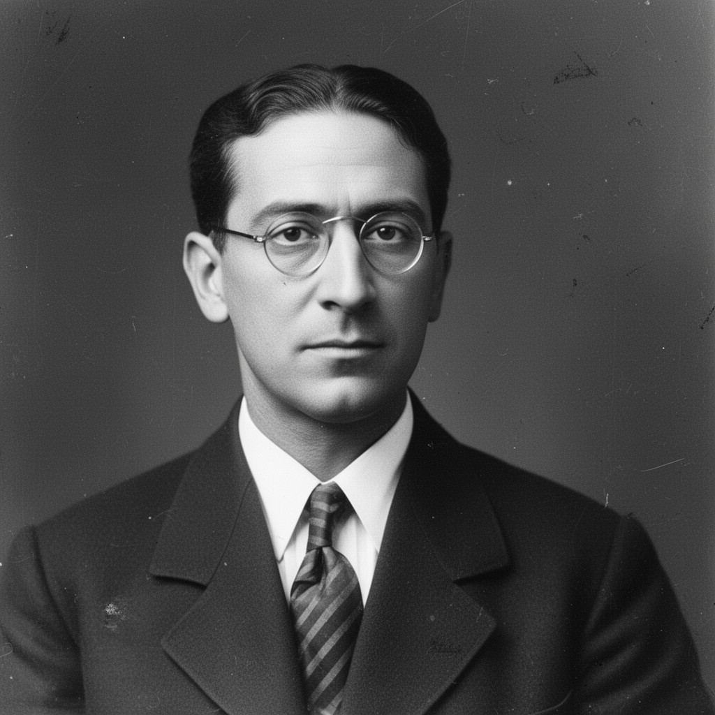 AI-generated illustration of Reşat Nuri Güntekin