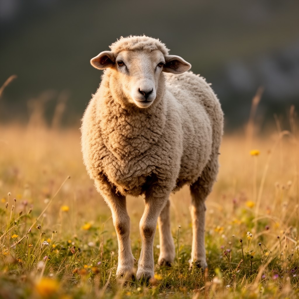 AI-generated illustration of Ovis orientalis