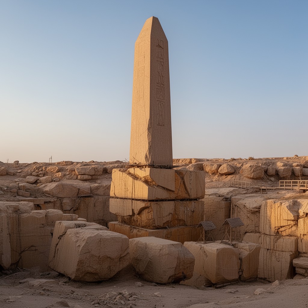 AI-generated illustration of Unfinished Obelisk