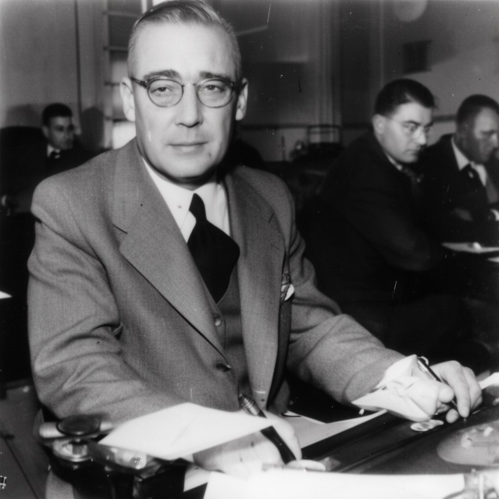 AI-generated illustration of James V. Forrestal