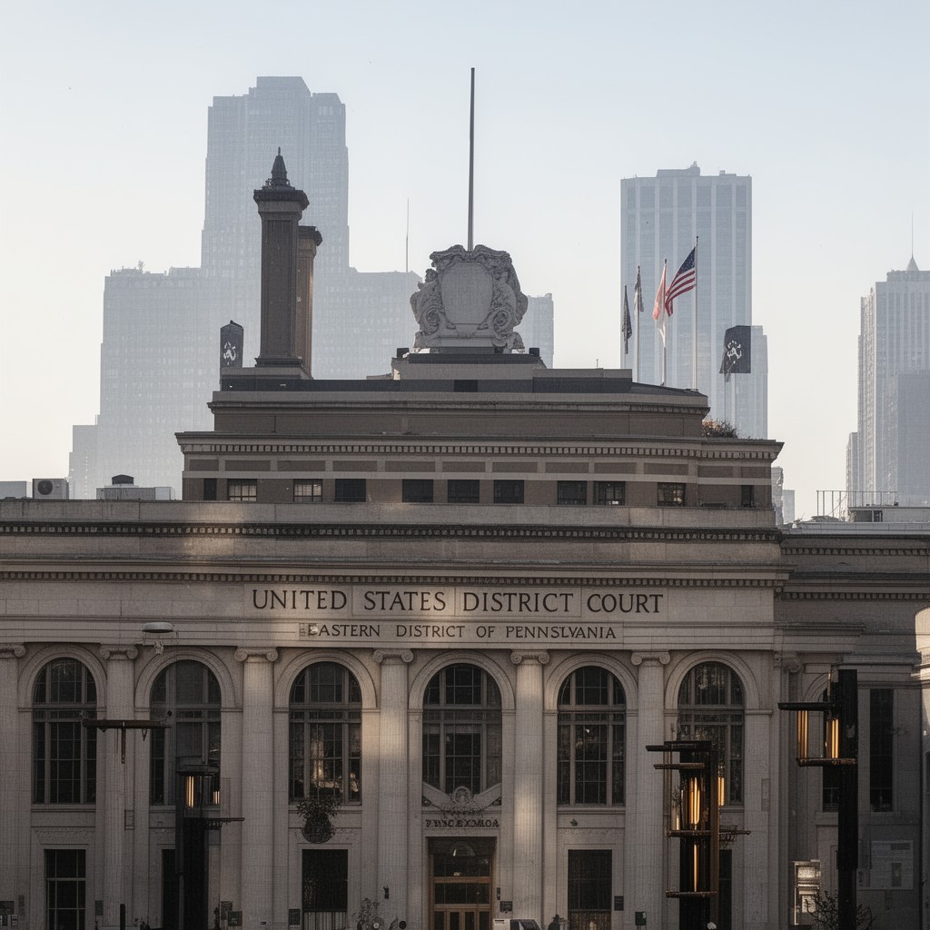 AI-generated illustration of United States District Court for the Eastern District of Pennsylvania