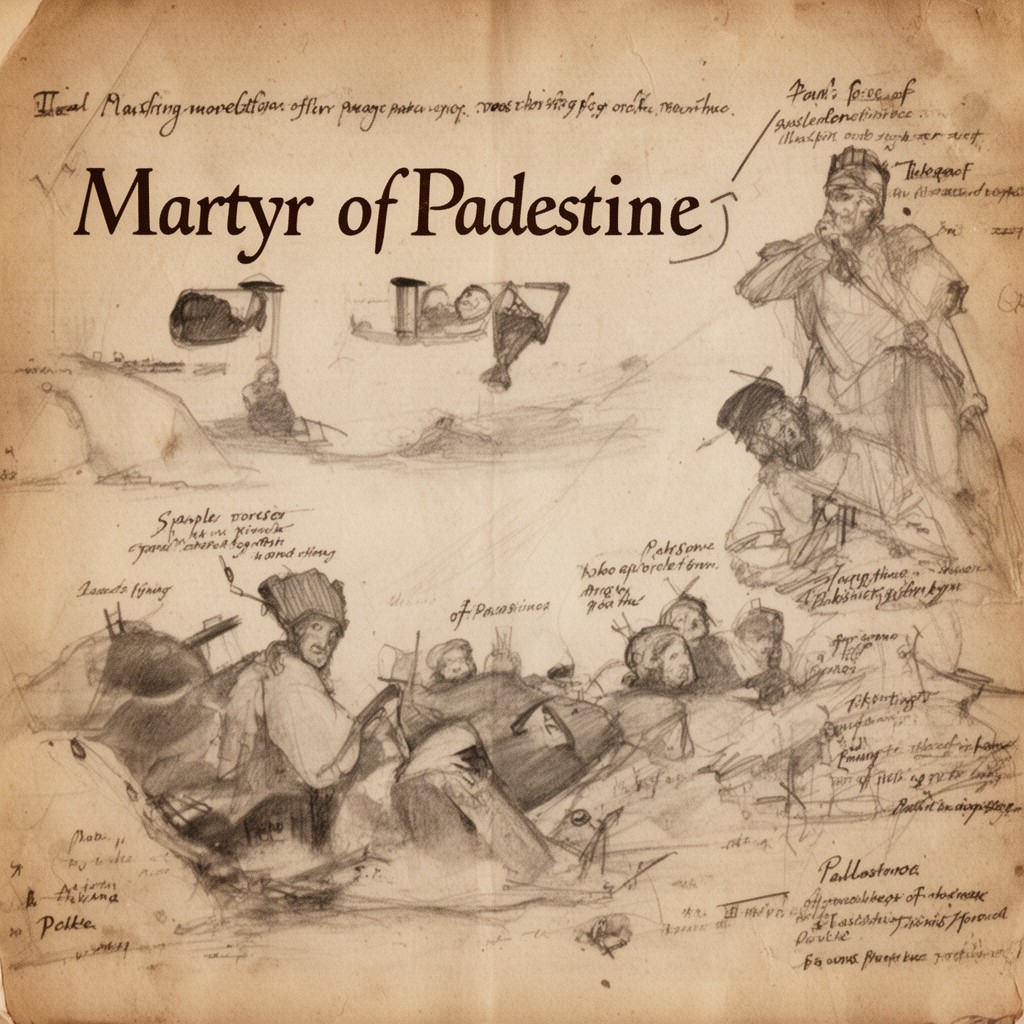 AI-generated illustration of Martyrs of Palestine