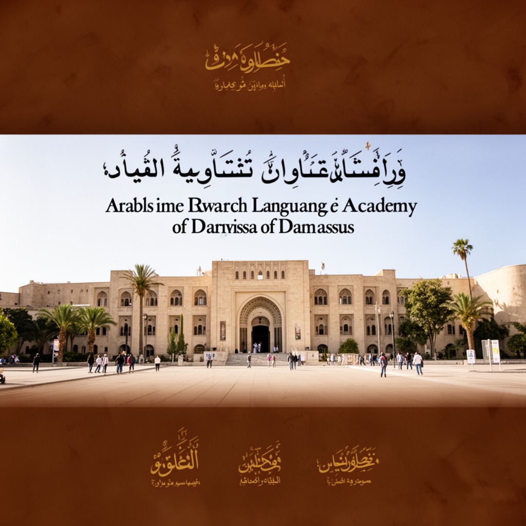 AI-generated illustration of Arabic Language Academy of Damascus