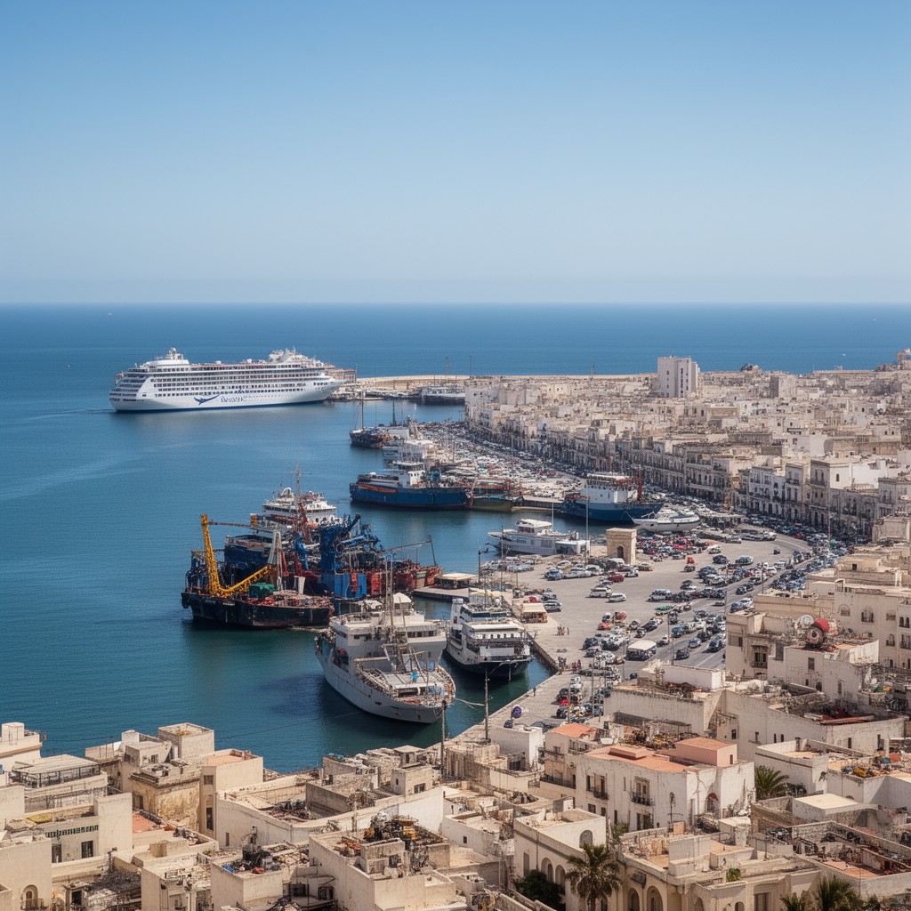 AI-generated illustration of Port of La Goulette