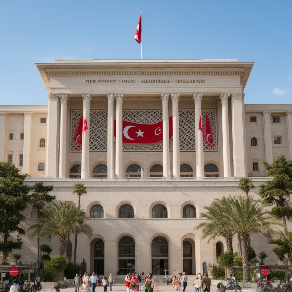 AI-generated illustration of Tunisian Parliament
