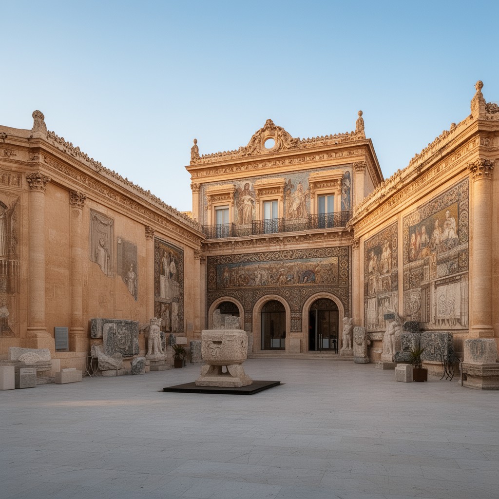 AI-generated illustration of Bardo National Museum