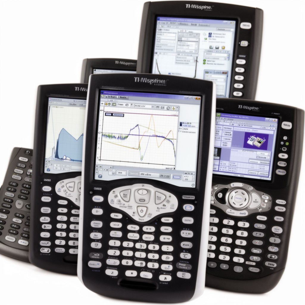 AI-generated illustration of TI-Nspire graphing calculator series