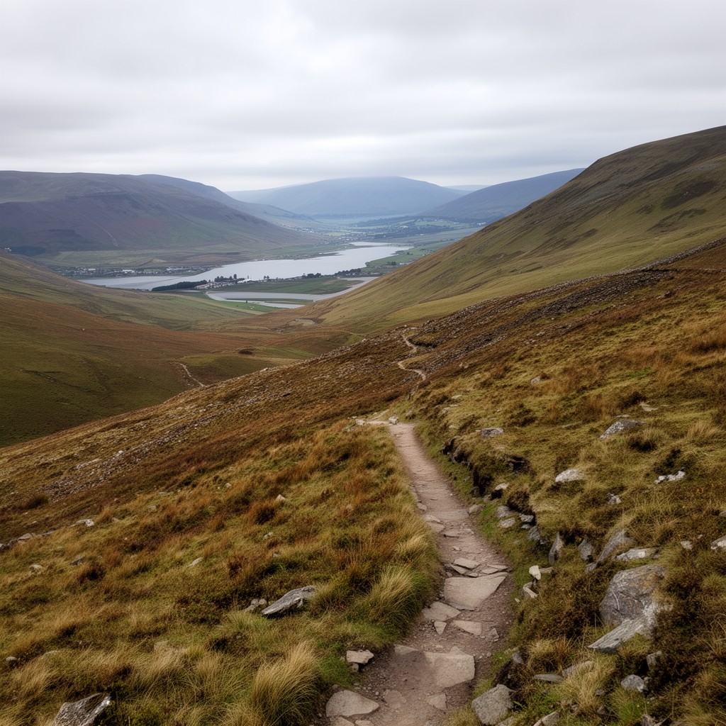 AI-generated illustration of Southern Upland Way