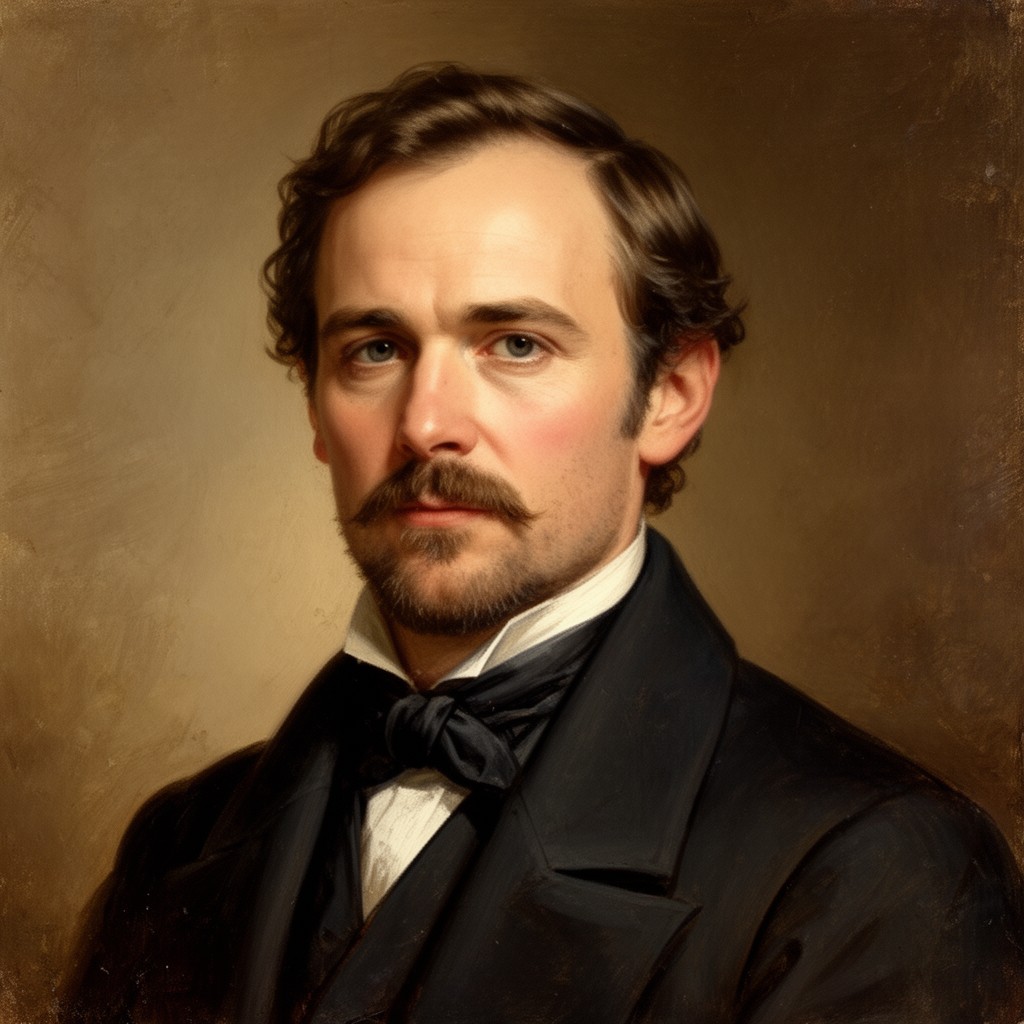AI-generated illustration of Bernhard Riemann
