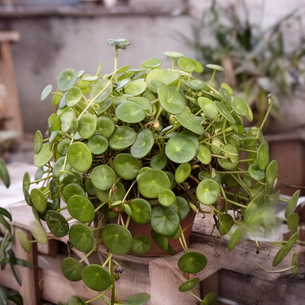 AI-generated illustration of Pilea